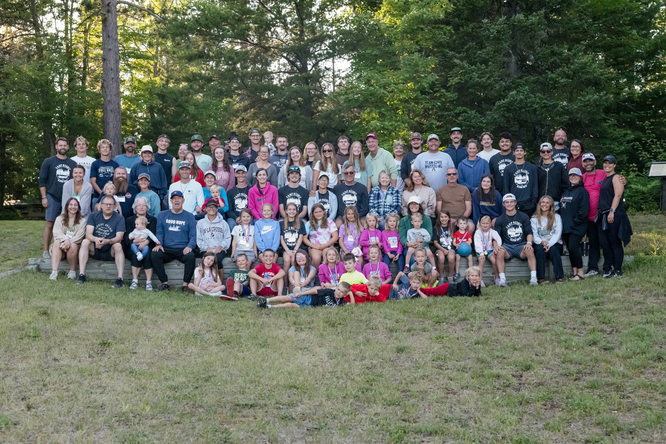 Good Hope Family Campers group photo at Camp Nesbit, 2026